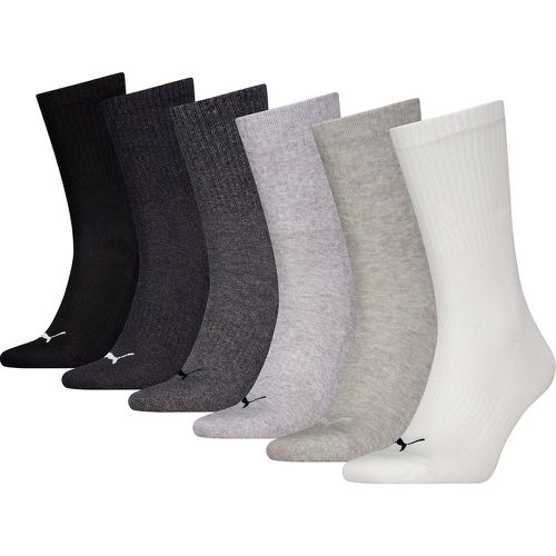 Pack of 6 Pairs of Socks in Soft Cotton Mix - Puma - Modalova