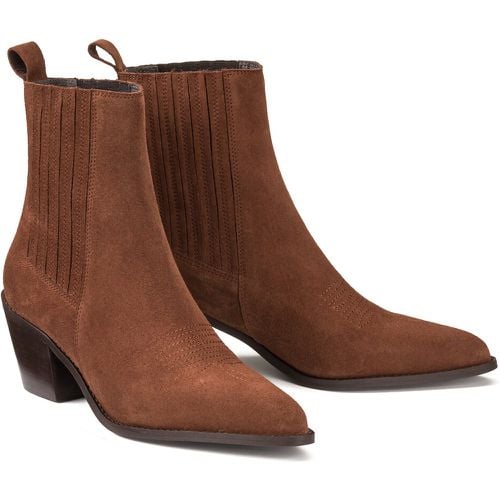 Signatures Suede Cowboy Ankle Boots - LA REDOUTE COLLECTIONS - Modalova