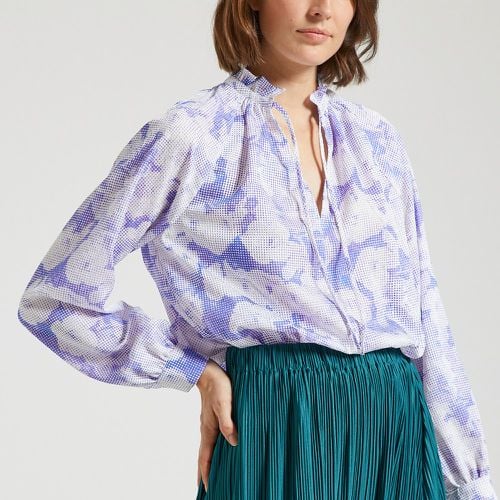 Karookhi Recycled Printed Blouse with Long Sleeves - SAMSOE AND SAMSOE - Modalova