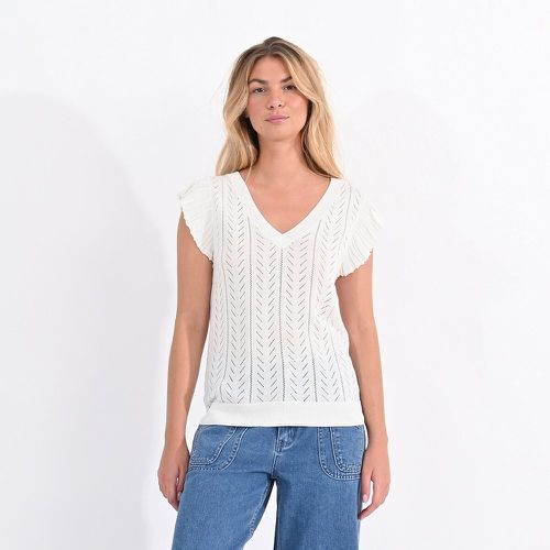 Short Sleeve Jumper with V-Neck - MOLLY BRACKEN - Modalova