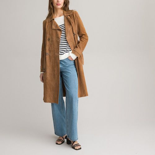 Suede Long Trench Coat - LA REDOUTE COLLECTIONS - Modalova