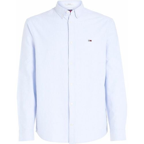 Embroidered Logo Oxford Shirt in Cotton - Tommy Jeans - Modalova