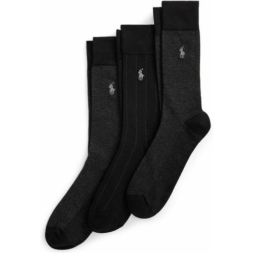 Pack of 3 Pairs of Socks in Cotton Mix - Polo Ralph Lauren - Modalova