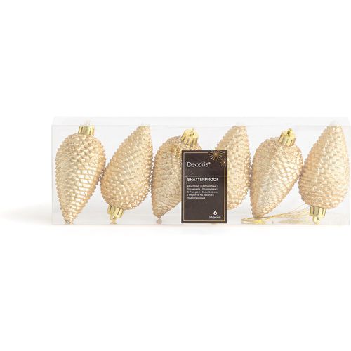 Set of 6 Caspar Festive Pine Cone Baubles - LA REDOUTE INTERIEURS - Modalova