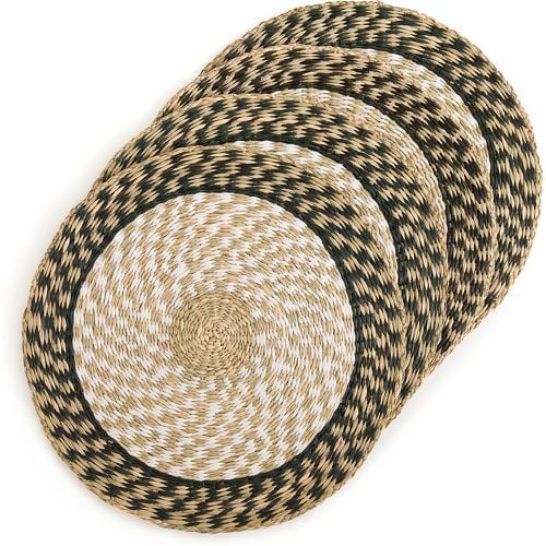 Set of 4 Malni Round Woven Grass Placemats - LA REDOUTE INTERIEURS - Modalova