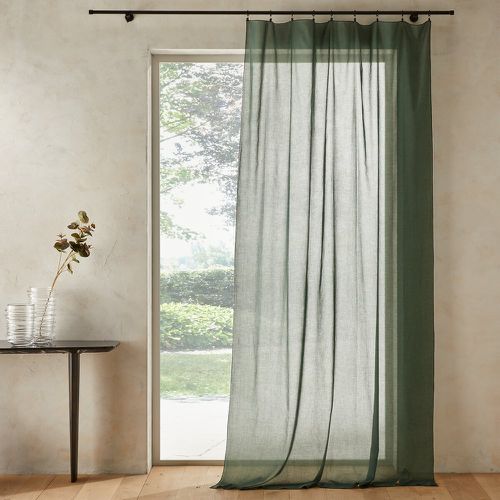 Halka 100% Organic Washed Cotton Voile Sheer Curtain Panel - AM.PM - Modalova