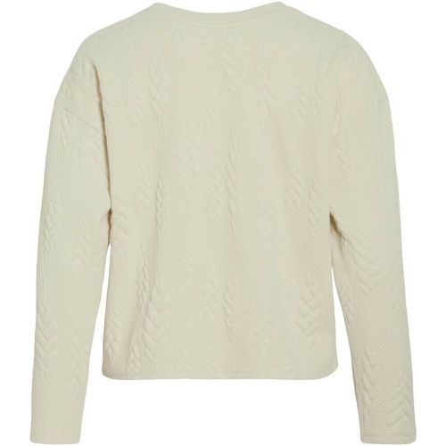 Textured Crew Neck Sweatshirt - Vila - Modalova