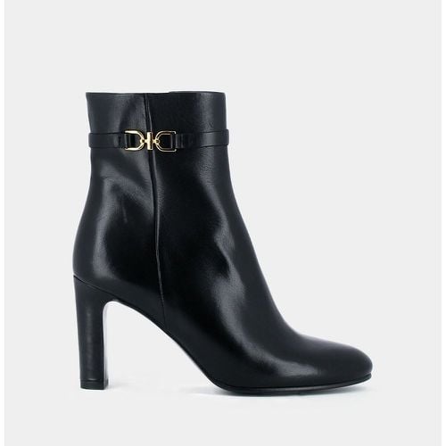 Defae Leather Ankle Boots with Heel - JONAK - Modalova