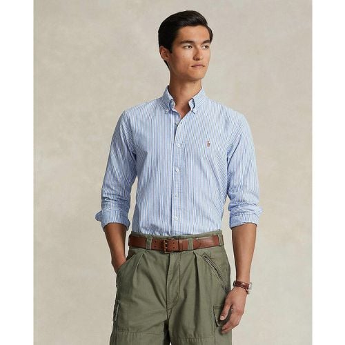 Striped Oxford Cotton Shirt with Embroidered Logo - Polo Ralph Lauren - Modalova