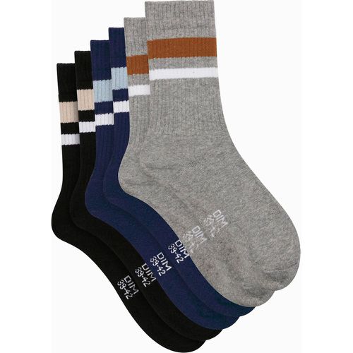 Pack of 3 Pairs of Sports Socks in Cotton Mix - Dim - Modalova