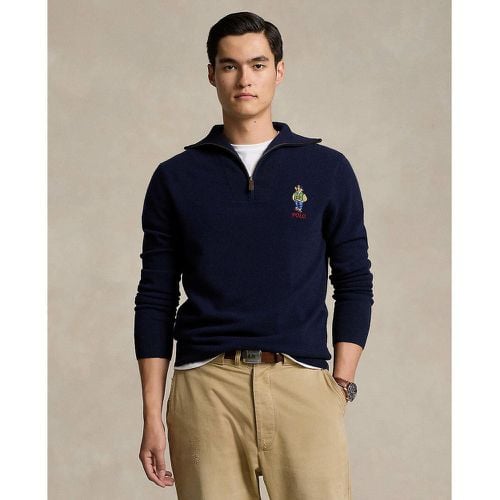 Bear Half Zip Jumper in Merino Wool - Polo Ralph Lauren - Modalova