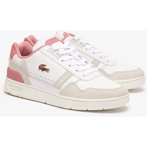 T-Clip Leather Trainers - Lacoste - Modalova