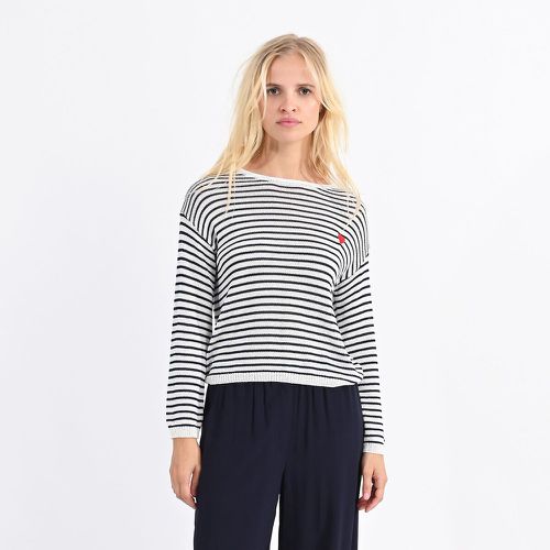 Striped Crew Neck Jumper with Crossover Back - MOLLY BRACKEN - Modalova