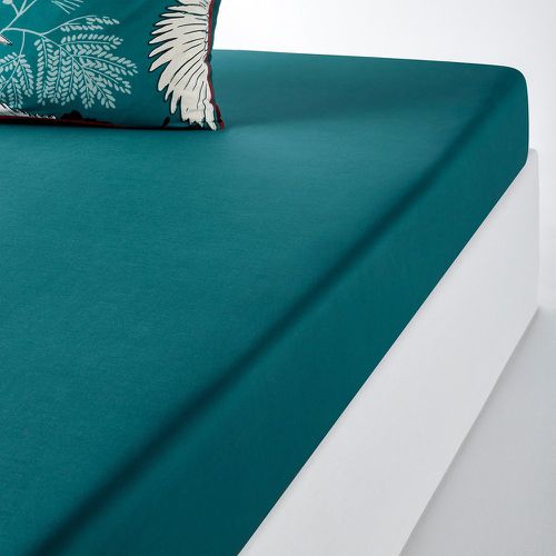 Grues 100% Cotton Percale Fitted Sheet - LA REDOUTE INTERIEURS - Modalova