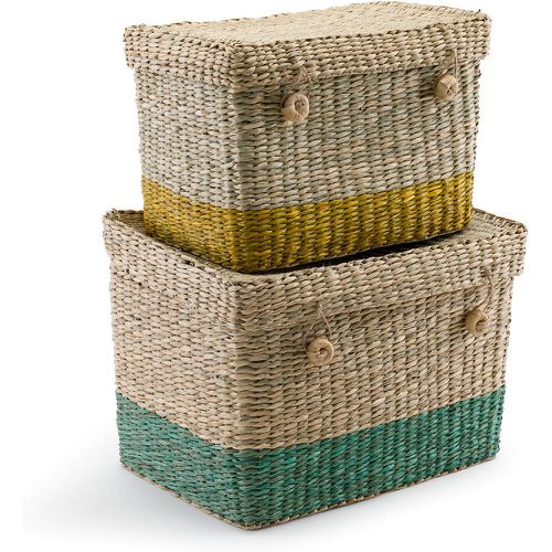 Set of 2 Fanero Woven Straw Trunks - LA REDOUTE INTERIEURS - Modalova