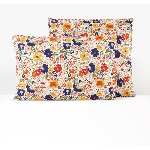 Misène Floral 100% Washed Cotton Pillowcase - LA REDOUTE INTERIEURS - Modalova