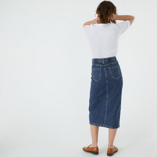 Denim Straight Midaxi Skirt - LA REDOUTE COLLECTIONS - Modalova