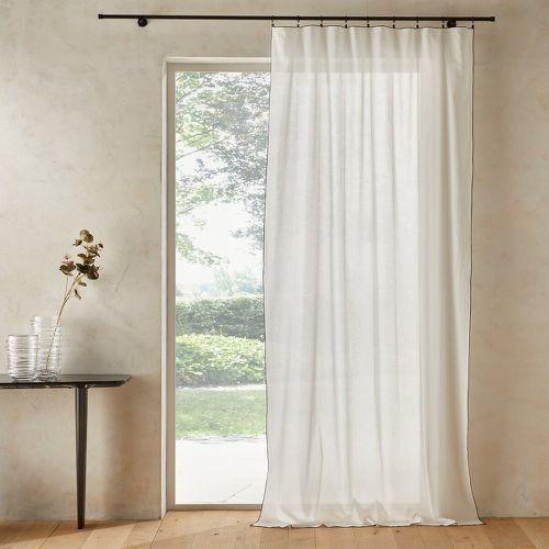 Halka 100% Organic Washed Cotton Voile Sheer Curtain Panel - AM.PM - Modalova