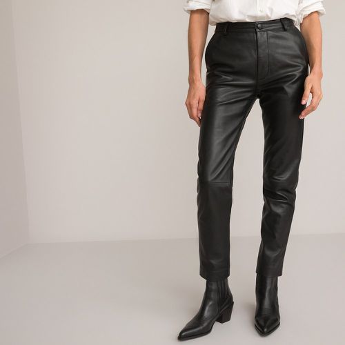 Leather Straight Trousers, Length 26" - LA REDOUTE COLLECTIONS - Modalova