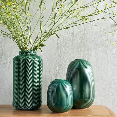 Estria 31cm High Ceramic Vase - LA REDOUTE INTERIEURS - Modalova