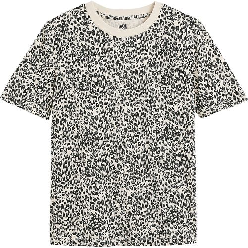 Animal Print Cotton T-Shirt with Crew Neck - LA REDOUTE COLLECTIONS - Modalova