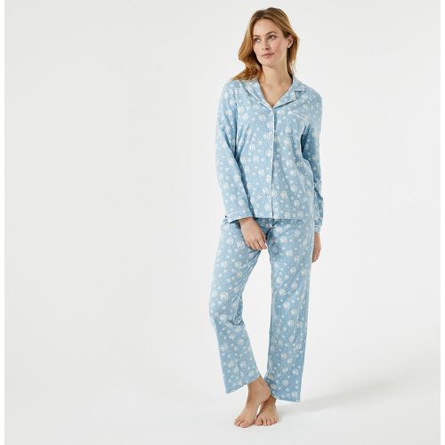 Floral Print Cotton Pyjamas with Long Sleeves - Anne weyburn - Modalova