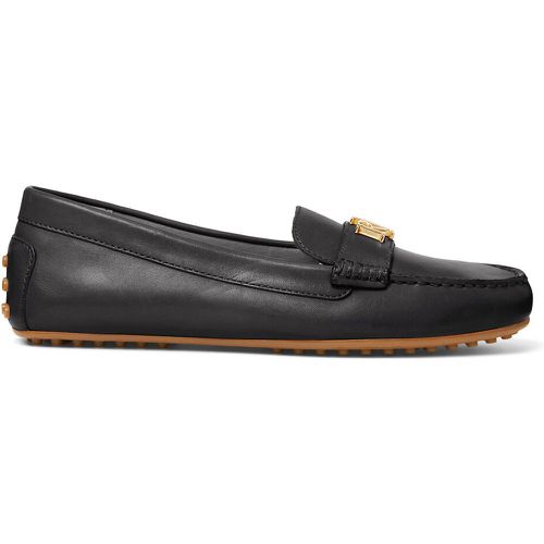Barnsbury Leather Loafers with Round Toe - Lauren Ralph Lauren - Modalova