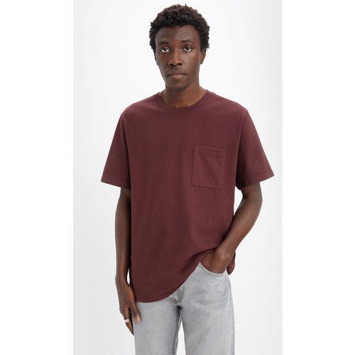 Cotton Loose Fit T-Shirt with Crew Neck and Pocket - Levi's - Modalova