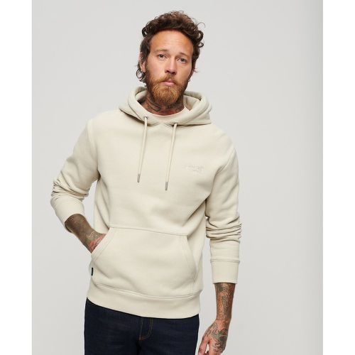 Essential Embroidered Logo Hoodie in Cotton Mix - Superdry - Modalova