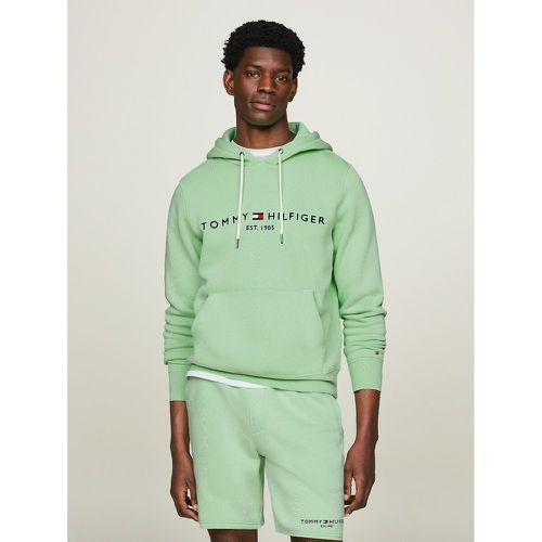 Tommy Logo Hoodie in Cotton Mix - Tommy Hilfiger - Modalova