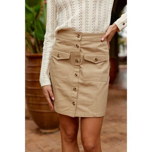 Jory Buttoned Mini Skirt in Cotton - LA PETITE ETOILE - Modalova