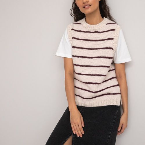 Striped Knitted Vest Top - LA REDOUTE COLLECTIONS - Modalova