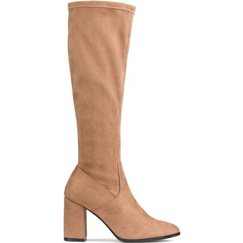 Stretch Knee-High Boots with Block Heel - LA REDOUTE COLLECTIONS - Modalova