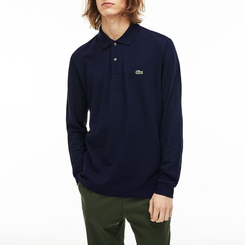 Cotton Pique Polo Shirt in Regular Fit with Long Sleeves - Lacoste - Modalova