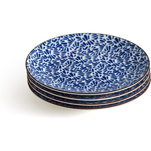 Set of 4 Bowlia Shell Pattern Porcelain Dessert Plates - LA REDOUTE INTERIEURS - Modalova