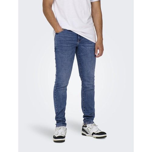 Loom Slim Stretch Jeans in Mid Rise - Only & Sons - Modalova