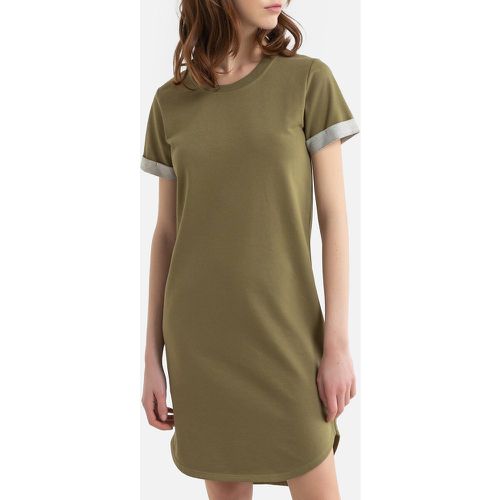 Cotton Mix T-Shirt Dress with Short Sleeves - JDY - Modalova