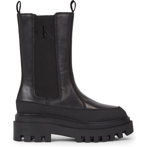 Leather High Chelsea Boots - Calvin Klein Jeans - Modalova