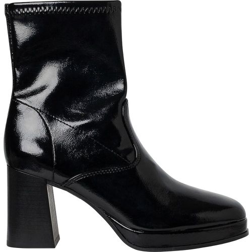 Patent Heeled Ankle Boots with Square Toe - tamaris - Modalova