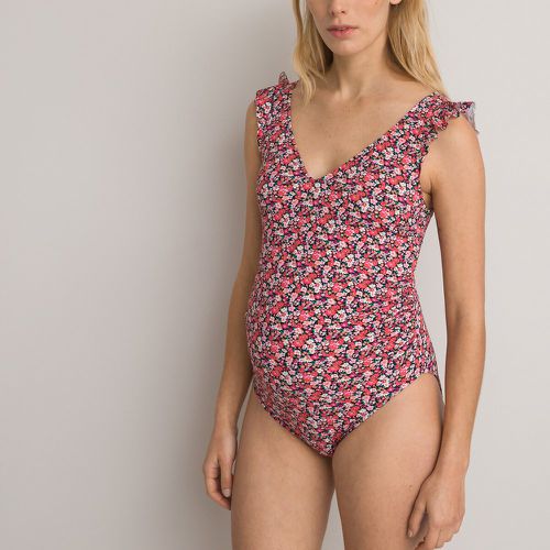 Floral Racerback Maternity Swimsuit with Ruffled Straps - LA REDOUTE COLLECTIONS - Modalova