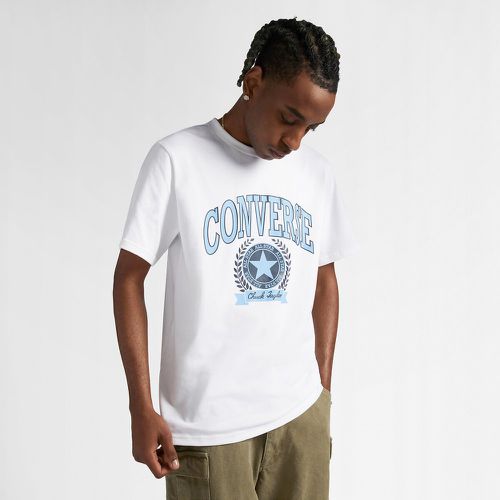 Large Logo Print T-Shirt in Cotton with Short Sleeves - Converse - Modalova