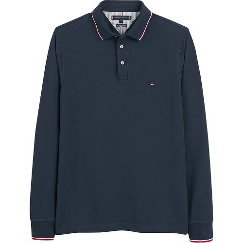 Tipped Polo Shirt in Cotton with Long Sleeves, Slim Fit - Tommy Hilfiger - Modalova