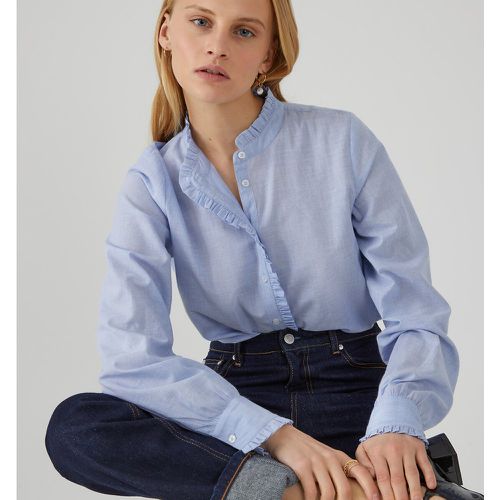 Cotton Ruffled Blouse with High Neck and Long Sleeves - LA REDOUTE COLLECTIONS - Modalova