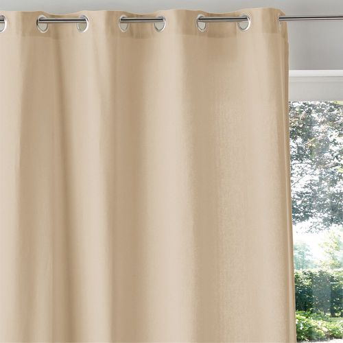 Panama Plain Single Cotton Curtain with Eyelets - LA REDOUTE INTERIEURS - Modalova