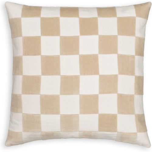Lysmée 40 x 40cm Checkerboard 100% Cotton Cushion Cover - LA REDOUTE INTERIEURS - Modalova