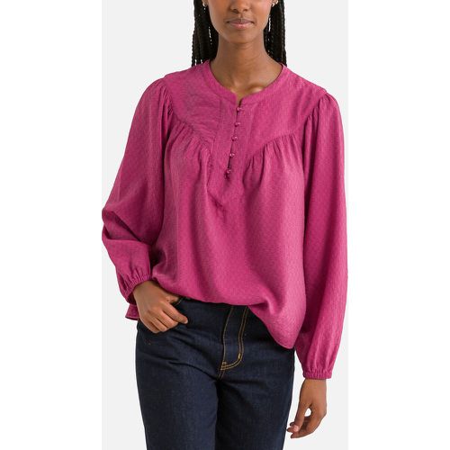 Jacquard Satin Blouse - SEE U SOON - Modalova