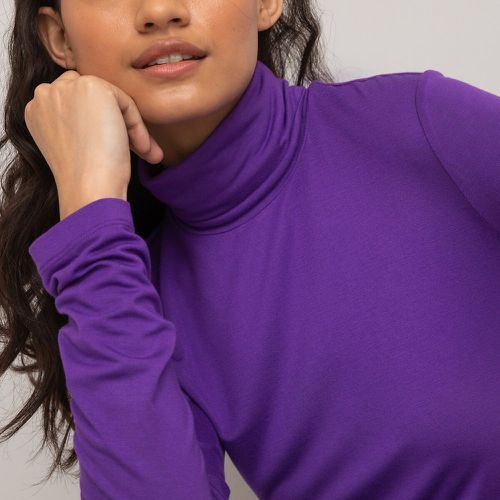 Long sleeve turtleneck t-shirt, purple, La Redoute Collections