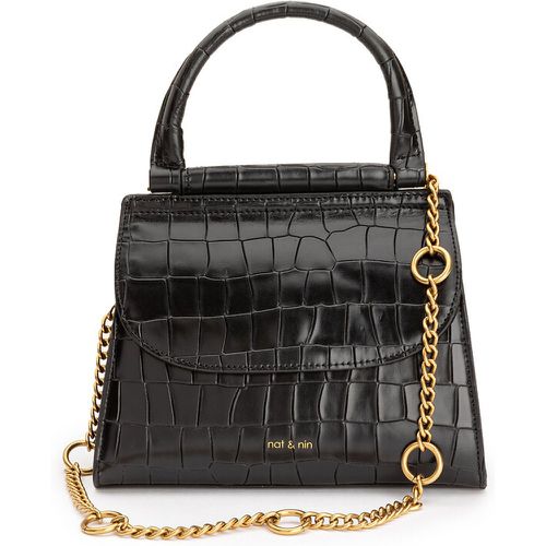 Dany Handbag in Mock Croc Leather - NAT & NIN - Modalova