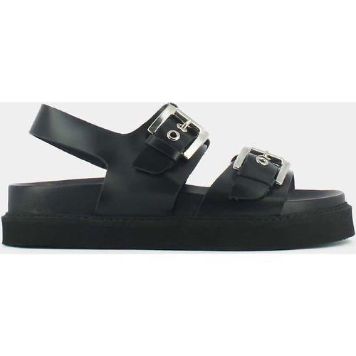 Lago Leather Sandals with Chunky Heel - JONAK - Modalova