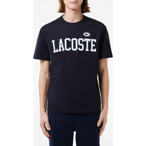 Cotton Jersey Logo T-Shirt with Crew Neck - Lacoste - Modalova